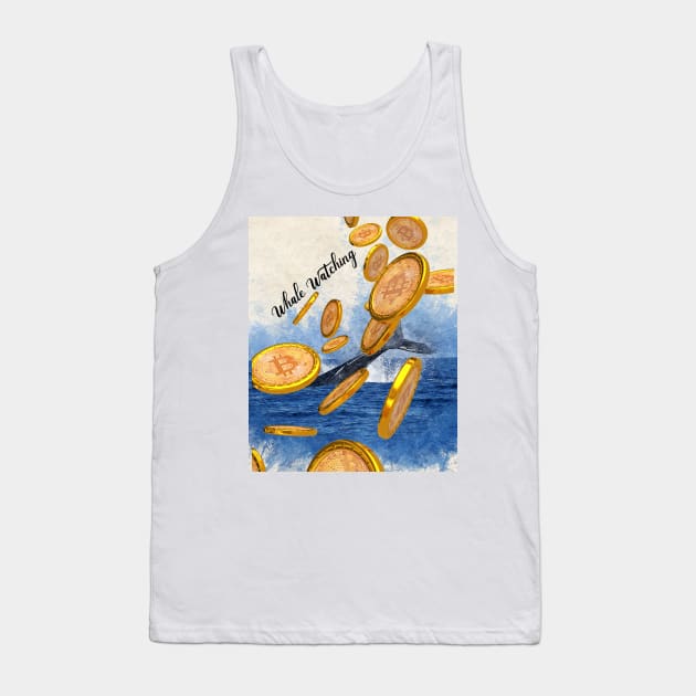 whale Watching Bitcoin Tank Top by RedSparkle 